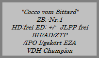 Yara von Bickesheim
ZB.-Nr. 089244
HD-frei / ED-frei
BH/AD/ZTP/VPG III